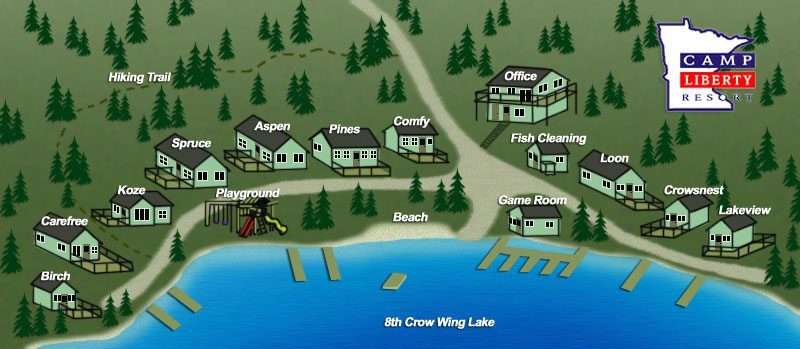 Camp Liberty Resort layout map